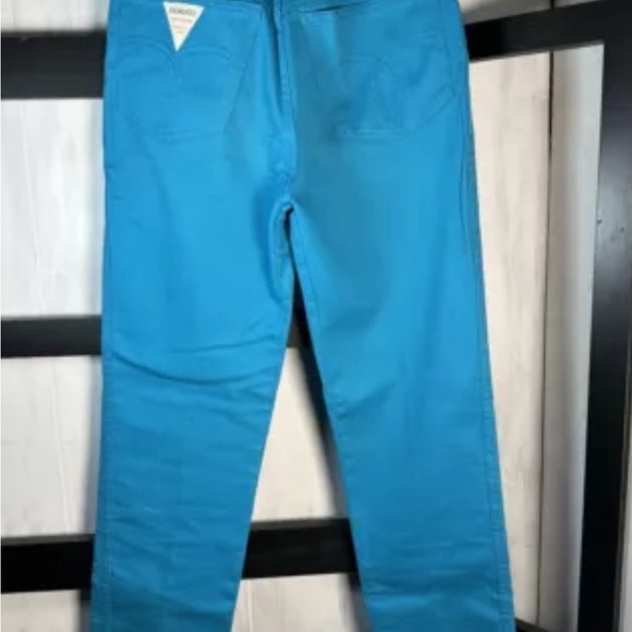 Vtg Fiorucci Made In Italy 100% Cotton Jeans, 27"X30", Hi-Rise Straight Leg, NEW - Picture 2 of 7